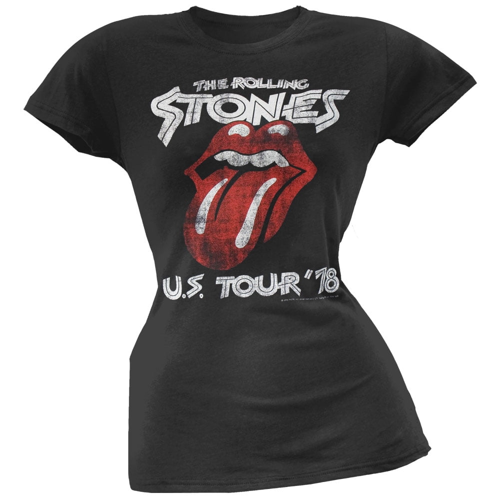 Authentic ROLLING STONES US Tour 78 Girl Juniors Tee T-Shirt S M L XL 2XL NEW 