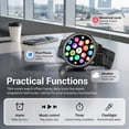 thumbnail image 2 of Smart Watch for Men Women, 1.32'' AMOLED Screen Activity Tracker with Answer/ Calls, JL7074 chip, 100+ Sports, Steps/Calorie, 2.5D UI, IP68 Waterproof, lightweight, Smartwatch for Android iOS, Gift, 2 of 9