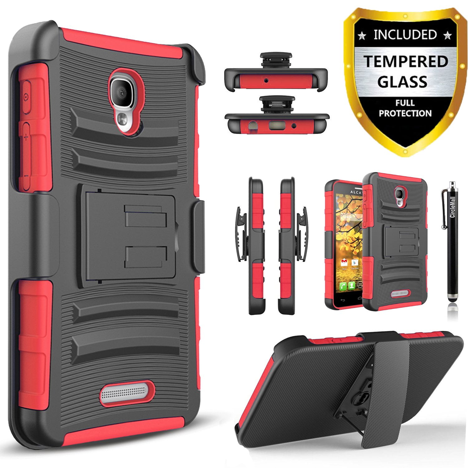 Alcatel Idealxtra 5059r Case Dual Layers Combo Holster Case And