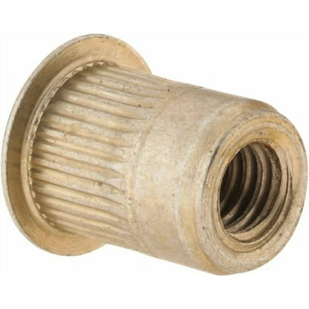 Made in USA 5/16-18, 0.53 Insert Diam, 0.69" OAL, Knurled Body Open End Threaded Insert