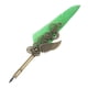thumbnail image 5 of Juego de pluma de pluma Retro, elegante, diseño exquisito, punta de acero inoxidable, Kit de pluma de caligrafía resistente al desgaste, pluma verde, 5 of 5