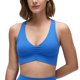 thumbnail image 1 of Top Deportivo CRZ YOGA Butterluxe Cuello en V Fruncido Azul L, 1 of 5