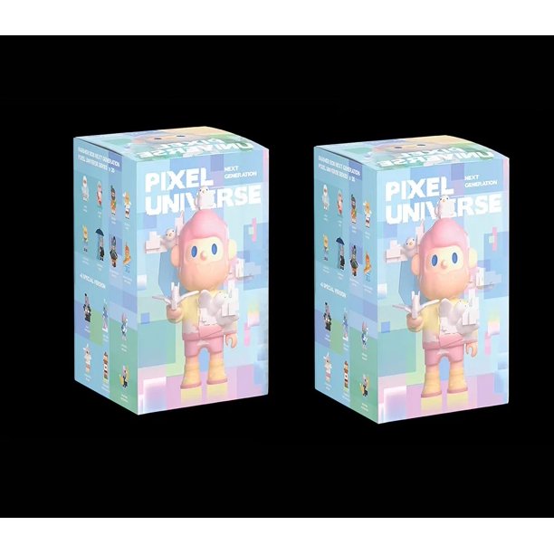 Figuras de acción de la serie Pixel Universe de próxima generación de Finding Unicorn Farmer Bob, caja sorpresa, bolsa de adivinanzas, modelo de caja misteriosa