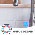 thumbnail image 2 of 5 Pairs Self-Adhesive Acrylic Hot and Cold Stickers Hot and Cold Signs for Faucet Sinks, 2 of 9