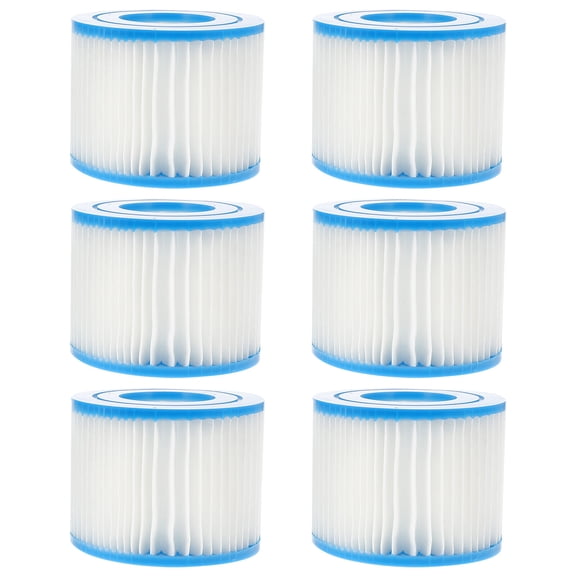 6 Pack Pool Filter Replacement , Type VI Spa Filter Pump Compatible with Most Massage Pool, Swimming Pool