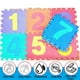 thumbnail image 2 of Alfombra de juego educativa para bebés, tapete de espuma entrelazada para aprender números, alfabeto y patrones numéricos para un tiempo de juego interactivo, colores brillantes, 16 baldosas de, 2 of 5