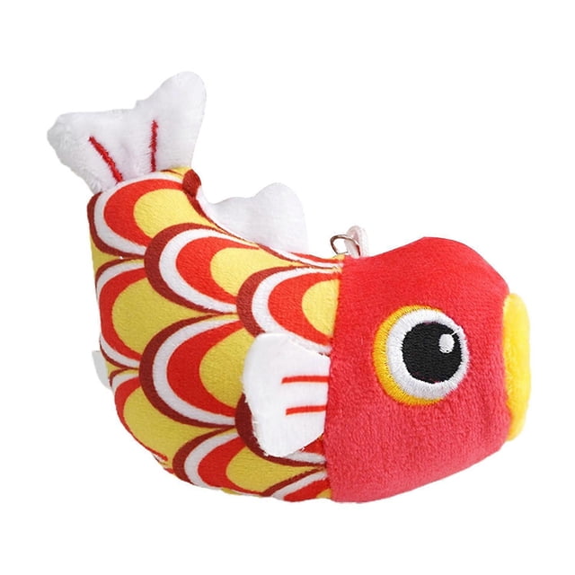12cm Fish Plush Pendant Cute Expression Exquisite Backpack Pendant Cartoon Small Carp Keychain