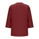 thumbnail image 5 of Vestidos Casuales Para Mujer, Blusas De Mujer De Moda Blusa informal de moda para mujer, con cuello en V, manga 3/4 y botones decorativos, 5 of 6
