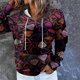 thumbnail image 2 of Sudaderas con capucha y cuello vuelto para mujer, sudaderas con estampado de manga larga, suéteres, Tops con cordón Fridja  czfsfas5660, 2 of 6