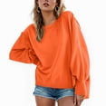 thumbnail image 4 of Towmus Womens Oversized Sweatshirt Crewneck Long Sleeve Shirts Pullover Sweatshirts Y2k Winter Clothes, 4 of 6