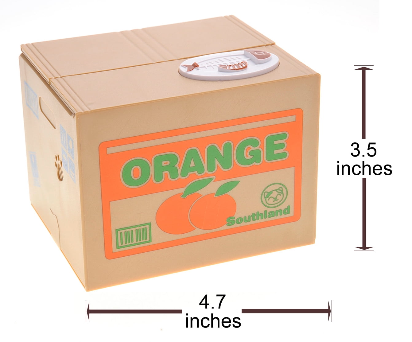 PennyPincher Orange Kitty Cat Paw Got Your Coin Piggy Bank