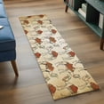 thumbnail image 3 of 2'x6' Rug Runners for Hallways Kitchen, Desert Sand Camel Non Slip Entryway Beside Floor Carpet Runner, Summer Tropical Animals Vintage Beige Laundry Room Bedroom Throw Rugs Mat for Family Pet, 3 of 8