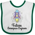 thumbnail image 3 of Inktastic Future Aerospace Engineer Rocket Girls Baby Bib, 3 of 4