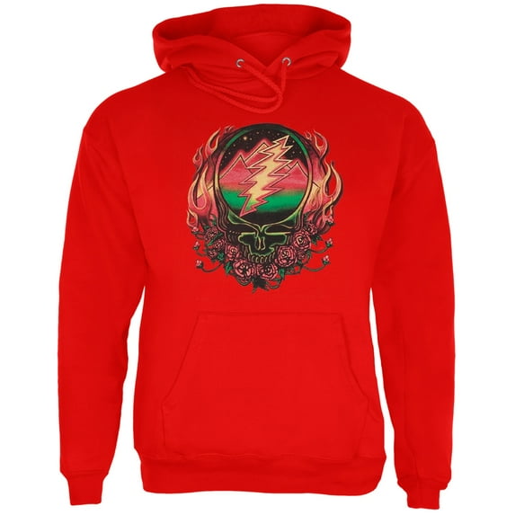Grateful Dead - Scarlet SYF Red Adult Pullover Hoodie - X-Large