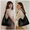 thumbnail image 6 of FALAN MULE Hobo Bags for Women Soft Leather Crossbody Purse and Handbags Ladies Top Handle Satchel Shoulder Bags, 6 of 7