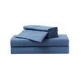 thumbnail image 2 of (2 pack) Serta So Soft 4-Piece Navy Sheet Set, King, 2 of 7
