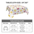 thumbnail image 3 of Zufioo Watermelon And Lemon Print Square Decorative Tablecloth, Wrinkle-resistant, Waterproof and Oil-resistant Tablecloth Coffee Table Cloth, Suitable for Restaurants-60"x60", 3 of 8