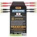 thumbnail image 3 of WORLDS BEST CABLES 4 Units - 8 Inch - Canare 4S11 â€“ Audiophile Grade - 11AWG - HiFi Speaker Jumper Cable Terminated with Gold Spade Connectors, 3 of 5