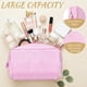 thumbnail image 3 of Bolsa de Cosméticos Sanwuta de Seersucker Conjunto de 3 Piezas Rosa Claro, 3 of 7