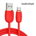 1m 3A Silicone Data Mobile Phone Color Fast Charging Line Liquid Soft 1m-3a-silicone-data-mobile-phone-color-fast-charging-line-liquid-soft