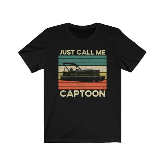 Pontoon Boat Captain T-Shirt Retro Vintage Boat Tee Boating Shirt Gifts for Boat Owner