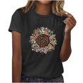 thumbnail image 3 of Birdeem Womens Casual Print Pullover Round Neck Short Sleeved Top, 3 of 8
