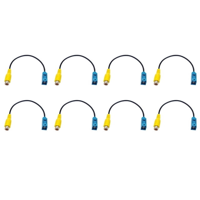 8X Fakra Reversing AV-in Camera Video Connection Cable Parking Adapter - Fakra to Video Cable Adapter