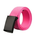 thumbnail image 2 of Baberdicy Unisex Nylon Canvas Belt, Plastic Buckle Automatic Strap,Hot Pink Fits All – Gift Ready, 2 of 8