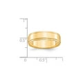 thumbnail image 2 of 14k Yellow Gold Solid Polished 6mm Flat With Step Edge Band Size 13 Ring-Band Style-Ring for Women and Men, 2 of 2