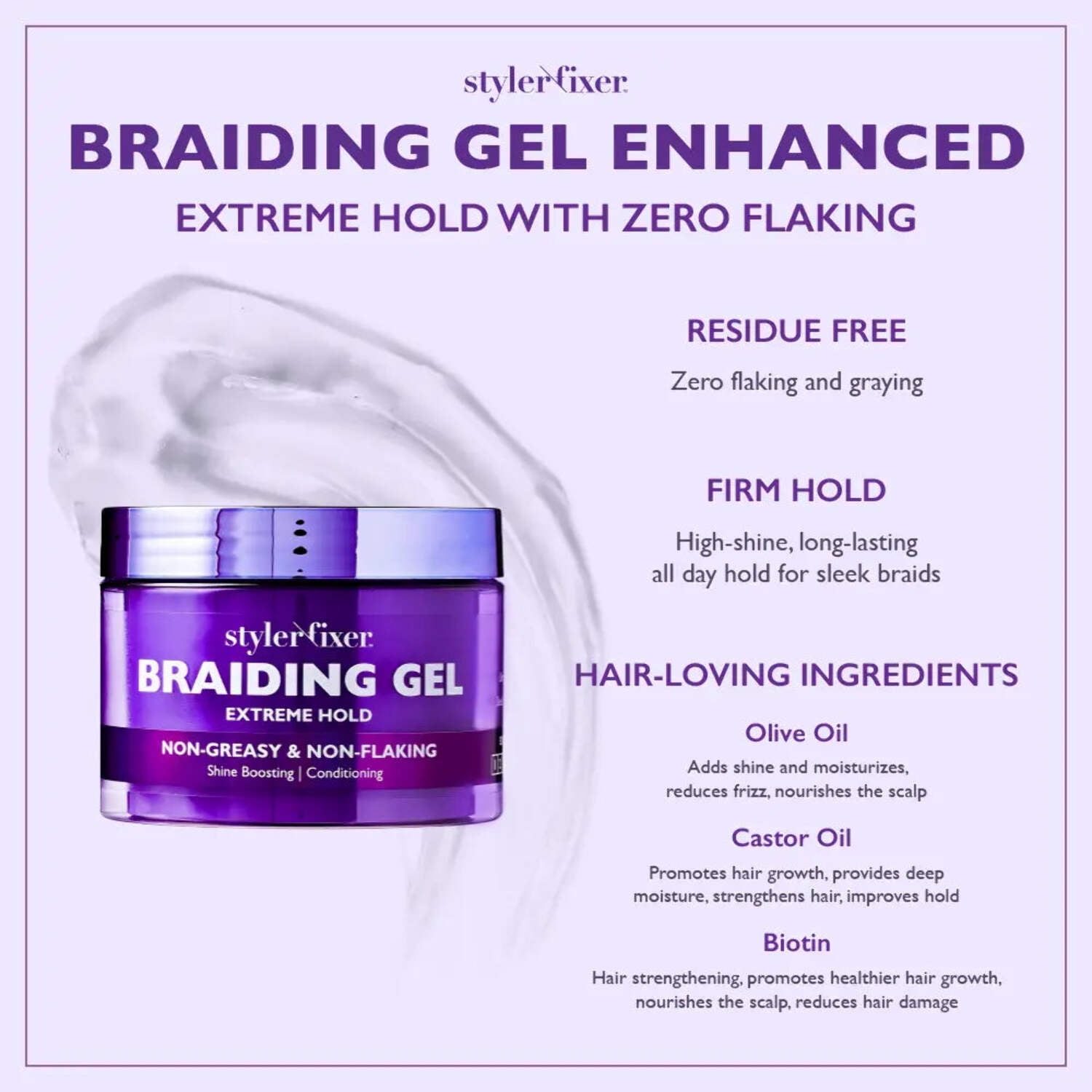 Red By Kiss Styler Fixer Braiding Gel Enhanced – Extra Firm Hold