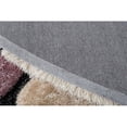 thumbnail image 6 of MDA Home Mateos Shag Gray/Pink Geometric Polyester Area Rug - 8' x 10', 6 of 8