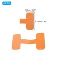 thumbnail image 2 of Uxcell 0.65 x 1.48 inch Cable Labels Write on Cord Labels Tags for Cable Management and Identification, 30 Pack Orange, 2 of 5