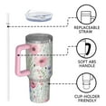 thumbnail image 4 of OBREWU Pioneer Flower Tumbler with Handle and Lid,Pioneer Flower 40oz Double Wall Vacuum Insulated Tumbler,Cups Gift for Women and Men, 4 of 7