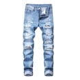 thumbnail image 1 of Pantalones Hombre Vaqueros Rotos De Moda Para, 1 of 8