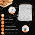 thumbnail image 2 of Baking Tray with Wire Rack, Leonyo 12.5" Baking Sheets for Oven, Commercial Grade Stainless Steel Cookie Sheets Nonstick Cooling Rack for Baking Cake, Jelly Roll - 4 Pack (2 Sheets + 2 Racks), 2 of 8