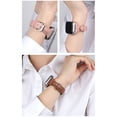 thumbnail image 5 of LEIXIUER Slim Leather Strap Compatible with Apple Watch Bands 45mm 41mm 38mm 42mm 40mm 44mm 49mm for Series 8 7 SE 6 5 4 3 2 1 Genuine Leather Bracelet Replacement iWatch Strap, 5 of 7