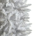 thumbnail image 6 of Nearly Natural Warm White Prelit LED White Decorated Slim Christmas Tree, with 1348 Bendable Branches 8', 6 of 11