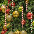 thumbnail image 3 of Adorno de piruleta de bastón de caramelo de plástico JanHm 30 piezas decoración colgante para árbol de Navidad rojo blanco y verde, 3 of 5