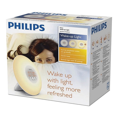 Philips WakeUp Light With Sunrise Simulation Alarm Clock, HF3500/60, 1