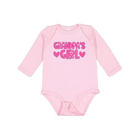 

Inktastic Grandpas Girl Granddaughter Gift Gift Baby Girl Long Sleeve Bodysuit