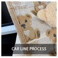 thumbnail image 3 of Girls Backpack Teen Teenager Fashion Quilted Small Size Bear Handbag, 3 of 9
