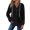 Black, variant on Comdrip Waffle Hoodie Women, Tops Pullover Women Casual Button Autumn Solid Winter Hoodie Women's Blouse Womens Hoodies Beige L