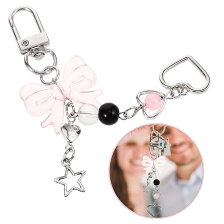 WHAMVOX Bow Keychain Key Chain Pendant Man 11.00X3.00X1.00CM