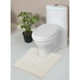 thumbnail image 2 of Home Weavers Inc Home Weavers Casual Elegence Bathmat Absorbent Cotton Machine Washable, Reversible Bath Rug Ivory 20"x20", 2 of 5