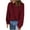 Wine, variant on YuXingFu Plus Size Clearance Women's Oversized Turtleneck Sweaters 2024 Fall Batwing Sleeve Ribbed Tunic Sweater Army Green
