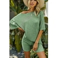 thumbnail image 6 of Ekouaer Pajamas Set 2 Piece Lounge Sets Ribbed Knit Matching Outfits T-shirt Biker Shorts Sleepwear Loungewear Sweatsuits, 6 of 7