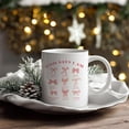 thumbnail image 5 of Christian Pink Bows Coffee Mugs, God Says I Am, Coquette Bible Ceramic Coffee Mug, Christian Gifts for Women, Positive Affirmantions Coffee Cup, 11oz Ceramic Cup White, 5 of 6