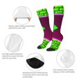 thumbnail image 6 of Lsque Geometry Dash Printed Crew Socks Men's Women's LightWeight Thin Casual Calf Socks ,Knee High Socks,Cotton Socks, 6 of 9