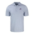 thumbnail image 2 of Men's Cutter & Buck White/Blue Atlanta Braves City Connect Pike Eco Symmetry Print Stretch Recycled Polo, 2 of 3