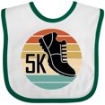 thumbnail image 3 of Inktastic 5k Race Running Retro Sunset Runner Boys or Girls Baby Bib, 3 of 4